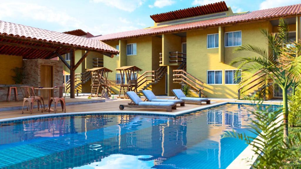 Casa Na Praia Com Piscina 루이스 코레이아 외부 사진